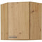 Hoge hoekkast - MODENA - 89 x 89 cm - Ambachtelijk eiken en mat zwart - CUISINIER