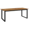 Tuintafel met U-vormige poten 200x90x75 cm massief acaciahout