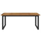 Tuintafel met U-vormige poten 200x90x75 cm massief acaciahout
