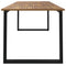 Tuintafel met U-vormige poten 200x90x75 cm massief acaciahout