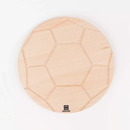 HOCHO Snijplank Beukenhout - Voetbaldesign Ø 260x15mm - Stijlvol en Functioneel