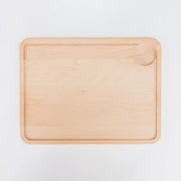 HOCHO Snijplank met Sapgeul - Beukenhout - 395x295x20mm - Ideaal voor Grote Taken