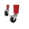 Koelkast DKD Home Decor Rood Met wieltjes 74 x 43 x 80 cm Staal Polypropyleen 56 L (74 x 43 x 80 cm)