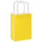 Papieren kraftzakken 250 st met hengsels 15x8x21 cm geel