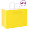 Papieren kraftzakken 250 st met hengsels 32x17x25 cm geel