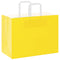 Papieren kraftzakken 250 st met hengsels 32x17x25 cm geel