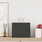 Papieren kraftzakken 250 st met hengsels 32x22x24 cm zwart