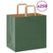 Papieren kraftzakken 250 st met hengsels 26x17x25 cm groen