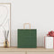 Papieren kraftzakken 250 st met hengsels 26x17x25 cm groen