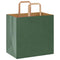 Papieren kraftzakken 250 st met hengsels 26x17x25 cm groen