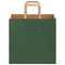 Papieren kraftzakken 250 st met hengsels 26x17x25 cm groen