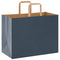 Papieren kraftzakken 250 st met hengsels 32x17x25 cm blauw