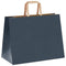Papieren kraftzakken 250 st met hengsels 32x17x25 cm blauw