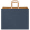 Papieren kraftzakken 250 st met hengsels 32x17x25 cm blauw