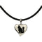 Hanger Dames Pet Zen 15 X 16 MM Zwart Zilverkleurig