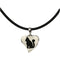 Hanger Dames Pet Zen 15 X 16 MM Zwart Zilverkleurig