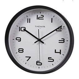 Muurklok Timemark Zwart 30 x 30 cm