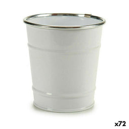 Grondlegger Kubus Wit Zilverkleurig Zink 10,5 x 10,5 x 10,5 cm (72 Stuks)