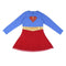 Jurk Superman Blauw Rood Maat 6 Jaar