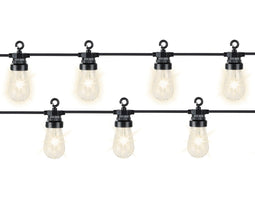 Lumineo - LED lampverlengstuk helder verlichting set buiten 9,5 m-20L zwart warm wit