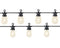Lumineo - LED lampverlengstuk helder verlichting set buiten 9,5 m-20L zwart warm wit