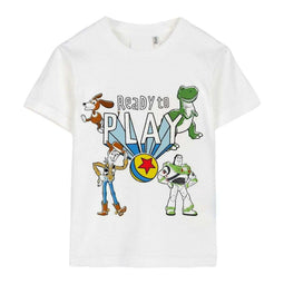 T-Shirt met Korte Mouwen voor kinderen Toy Story Wit Maat 5 Jaar