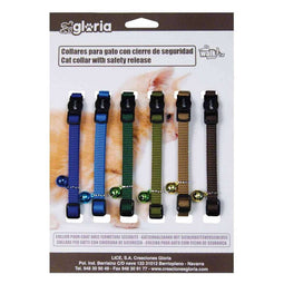 Kattenhalsband Gloria Fashion Multicolour Soepel 6 Stuks