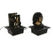 Tuinfontein Home ESPRIT Hars Boeddha Orientaals 21 x 19 x 27 cm (2 Stuks)