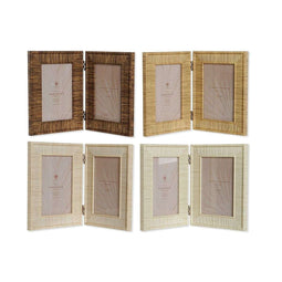 Fotolijsten Home ESPRIT Bruin Beige Natuurlijk Ivoor Kristal polyestyreen Scandinavisch 31 X 2 X...