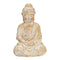 Buddha uit Magnesia antiek goud (B/H/D) 28x47x20cm