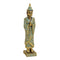Buddha staand op sokkel van poly goud (B/H/D) 13x55x13cm.