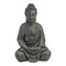 Boeddha zittend in bruin van poly, 32x52x25 cm