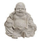 Buddha in grijs, Magnesia, B35 x D30 x H32 cm