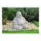 Buddha in grijs, Magnesia, B35 x D30 x H32 cm