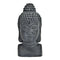 Buddha Hoofd van Poly Grijs (B/H/D) 15x31x16cm