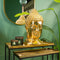 Buddha hoofd in goud van magnesia, B27x T25 x H47 cm