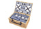 Picknickmand voor 4 personen van wilgentenen, 25-delig, B54 x D37 x H21 cm