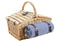 Picknickmand voor 4 personen van wilgentenen, 26-delig, B48 x D32 x H40 cm