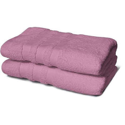 Set van 2 handdoeken - LOVELY HOME - 2 Douchelakens 70 x 140 cm - Roze