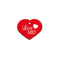 Naamplaatje Imarc Heart Rood