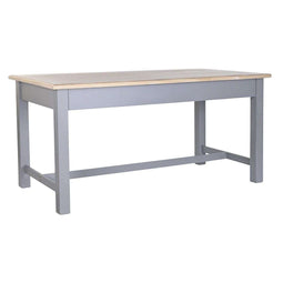 Eettafel DKD Home Decor Grijs Natuurlijk Hout Paulownia hout Hout MDF 161.5 x 81.5 x 78 cm 161,5...
