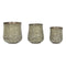Plantenbakkenset Home ESPRIT Groen Aluminium 44 x 44 x 46 cm