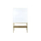 Dientafel DKD Home Decor Gouden Metaal Wit Mangohout (91 x 44 x 152 cm)