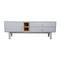 Tv-meubel Home ESPRIT Blauw Grijs Polypropyleen Hout MDF 140 x 40 x 55 cm