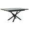 Eettafel Home ESPRIT Zwart Grijs Metaal Keramisch 160 x 90 x 76 cm