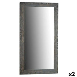 Wandspiegel 77506 Grijs 75,5 x 135,5 x 1,5 cm Rechthoekig (2 Stuks)