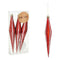 Kerst Decoratie Set Uitgerekt Rood PVC 8,5 x 3,5 x 19 cm (12 Stuks)