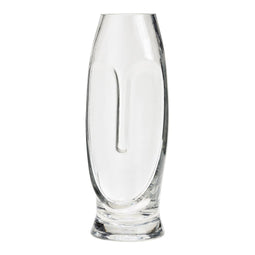 Vaas Gezicht van Glas Transparant (B/H/D) 9x25x9cm