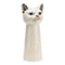 Vaas Kat Hoofd van Keramiek, Wit (B/H/D) 15x28x11cm