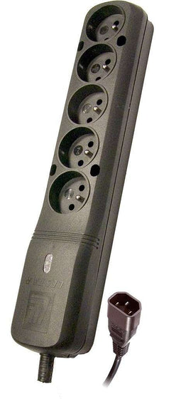 LESTAR LZ- 530 BW G-A K.:CZ 1,5M IEC320 power uitbreiding 5 AC-uitgang(en) Binnen Zwart